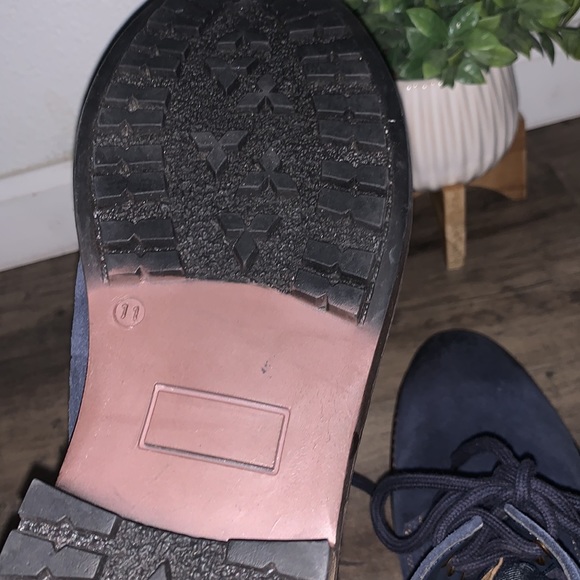 NWOT SHEFFIELD NAVY SUEDE WORK BOOT - Picture 11 of 11